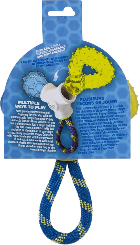 JW Pet Connects 3-in-1 Teething Chew Toy for Puppies...
