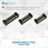BlueStars 6 Packs 4/5/6 Positions Terminal Strip Blocks 600V 15A with Cover and 6 Packs 400V 15A Pre-Insulated Terminals Barrier Strip Used for Ho...