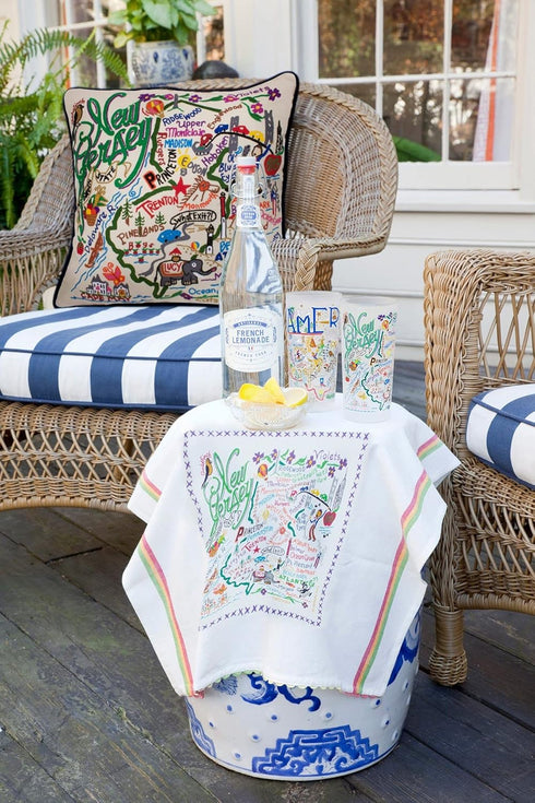Catstudio New Jersey Dish Towel - U.S. State Souvenir Kitchen and Hand Towel, Perfect Tea Towels for New Jersey Lovers, Travel Souvenir, Housewarm...