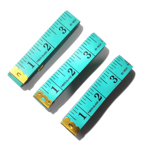 Tape Measure Body Measuring Tape, Soft Fabric Measuring Tape for Sewing Cloth Measurement, 60 Inch Double Scale Tailor Ruler for Weight Loss (Gree...