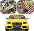 MSD Car Sun Shade Windshield Sunshade Universal Fit 2 Pack, Block Sun Glare, UV and Heat, Protect Car Interior, Image ID: Sunflower Field in Sunny...