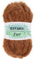Estako Fur 100% Polyester Soft Super Chunky Fluffy Faux Fur Knitting and Crocheting Yarn 3.52 oz (100gr) 71 yds (65 m) (47115 - Coffee)......