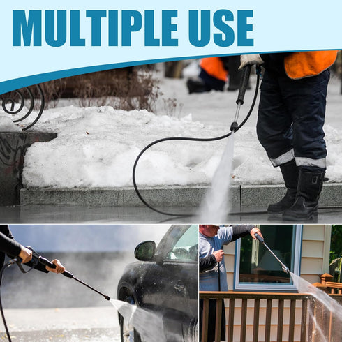 1/4" Pressure Washer Fittings-Stainless Steel Pressure Washer Adapter-1/4" Quick Connect Socket to 1/4" Male NPT Pressure Washer Coupler-5000 PSI...