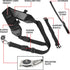 USA Gear Camera Sling Shoulder Strap with Adjustable Neoprene, Safety Tether, Accessory Pocket, Quick Release Buckle - Compatible with Canon, Niko...