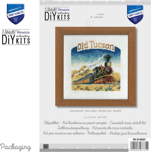 Vervaco Cross Stitch Embroidery Kits, Wall Decoration, Pre-Printed Embroidery Set, Embroidery Picture, 100% Cotton, Embroidery templates 6.70 x 6....