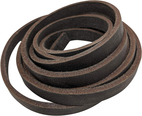 TOFL Genuine Top-Grain Leather Strap | 72 Inches Long | 3/8 Inch Wide | 1/8 Inch Thick (7-8 oz) | 1 Leather Strip for DIY Arts & Craft Projects, C...