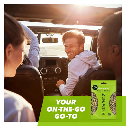 Wonderful Pistachios No Shells, Roasted & Salted Nuts, 6 Ounce Resealable Bag, Protein Snacks, Gluten Free, Healthy Snacks for Adults...