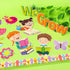 When We Learn We Grow Bulletin Cutouts Classroom Floral Bulletin Board Decor with Borders for Flower Themed Party School Window Home Supplies, 66 ...