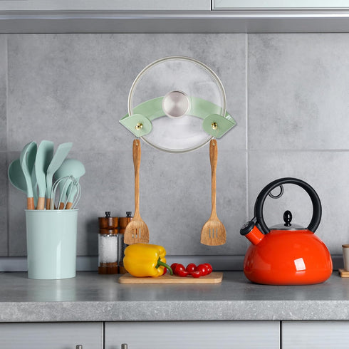 Pot Lid Holder - Pot Lid Organizer Inside Cabinet Wall Mount Metal Durable Pot and Pan Lid Storage for Kitchen...