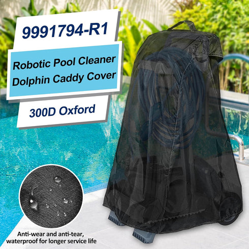 9991794-R1 Robotic Pool Cleaner Caddy Cover Replacement for Dolphin Universal Caddy and Robotic Pool Cleaner - Robot Custom Covers Weatherproof Ox...