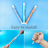 Retractable Click Pocket White Latex-Free Eraser for Pencil Writing, Portable Pen-Style Pencil Erasers, Premium Rubber Stick Eraser with 3 Assorte...