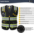 JKSafety Hi Vis Reflective Safety Vests for Men Women High Visibility Vest with Pockets Mesh Fabric Construction Safety Apparel Neon Vest for Work...