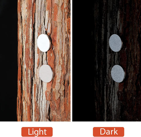 200 Pack Reflective Tacks Trail Marking Tacks Glow Tacks Reflective Trail Markers Hunting Reflector Tacks Mark Trail Reflective Thumb Tacks for Hu...