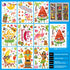 Summer Window Clings 9 Sheets Double Sided Pattern Window Decorations for Summer Hawaiian Tropical Home Office Refrigerator Glass Window Party Sup...