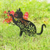 Cat Hollow Silhouette Stakes Iron Art Pile Plug-in Posts Standing Statue Garden Decoration Ornaments for Yard Lawn...