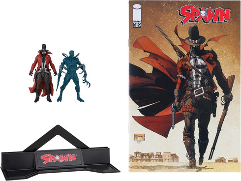 McFarlane Toys - Spawn Page Punchers 2pk Gunslinger and Auger 3in Action Figures with Comic...