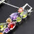 Silver Bangle Bracelets For Women Classic Fashion Bracelet with Gemstone Garnet White Topaz Amethyst Citrine Peridot Pink Topza 8 Inches...