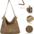 Raffia Bag Cute Straw Summer Beach Tote Crossbody Bags for Women Wicker Rattan Basket Hobo Aesthetic Purse Girls Cute Travel Large Woven Beach Bag...