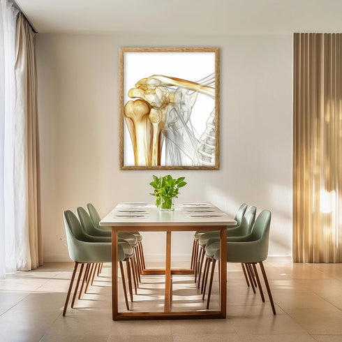 Posterizer 1 pcs-artistic illustration of the human shoulder joint 2-Teachers & Classrooms-Abstract & Modern Art-School and classroom art- unframe...