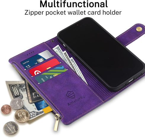 Antsturdy Samsung Galaxy Note 9 Wallet case with Card Holder for Women Men,Galaxy Note 9 Phone case RFID Blocking PU Leather Flip Shockproof Cover...