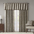 Madison Park Aubrey 2 Panel Curtain Faux Silk Paisley Jacquard, Rod Pocket Curtain for Living Room, Kitchen, Room Darkening Window Drape for Bedro...