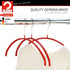 Mawa Euro Series Light Thin Non-Slip Space Saving Clothes Hanger Style 40/P, Set of 10, Red Pack of 10 10 Piece...