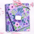 Steel Mill & Co Cute Mini Spiral Notebook, 8.25" x 6.25" Journal with Durable Hardcover and 160 Lined Pages, Lilac Floral...