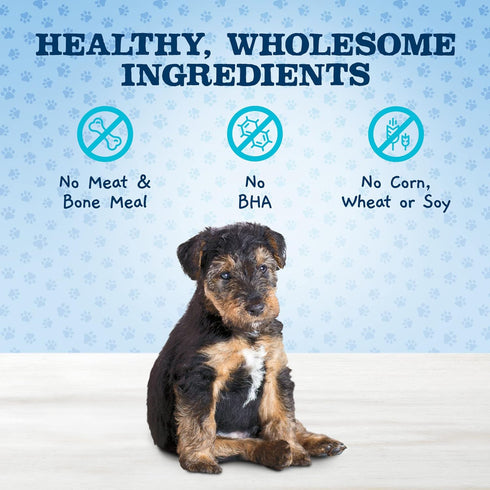Blue Buffalo Baby BLUE Crunchy Biscuits with DHA, Crunchy Dog Treats for Puppies, Made with Natural Ingredients, Oatmeal & Banana, 8-oz. Bag...