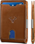 BULLIANT Men Wallet, Slim Leather Wallet Money Clip for Gift Men 3"X4.3" RFID Blocking 11 Cards...