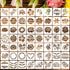 Flower Stencils for Painting 3inch Rose Stencils for Crafts Small Sunflower Daisy Stencil Floral Hibiscus Peony Leaf Wreath Drawing Templates for ...