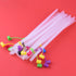 Bendable Straws with Straw Covers Cap - 11 inch Long Flexible Straws - Bendy Drinking Straws Reusable with Covers Cap Assorted Colors - 14 Pack...