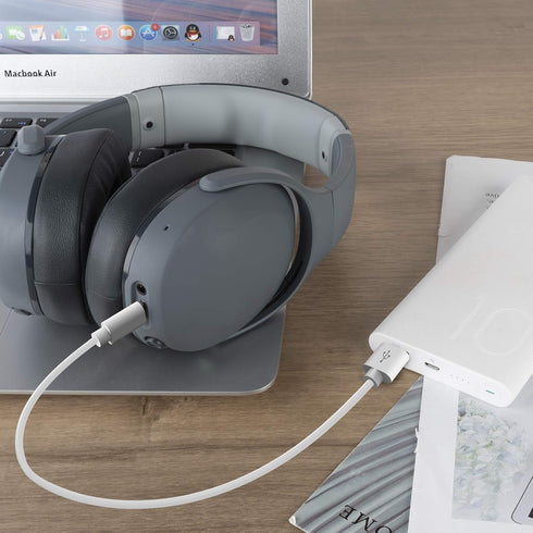 Geekria USB Headphones Earbuds Short Charger Cable Compatible with Skullcandy Aviator 900 ANC, Dime EVO/3, Method 360 ANC, Push XT, USB Replacemen...