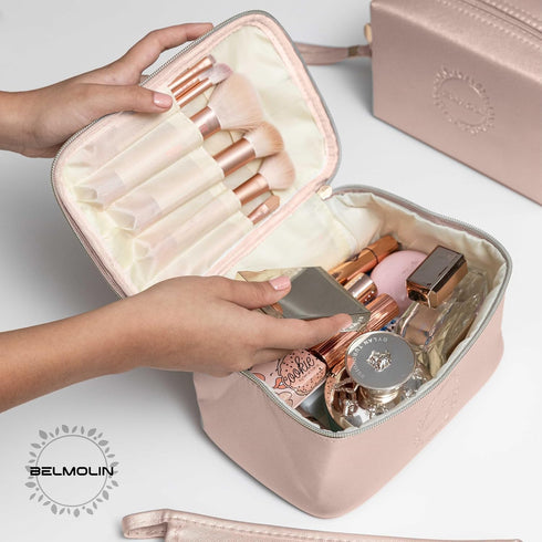 3 Pcs Cosmetic Bags For Women - Travel Toiletry Bag For Women - Aesthetic Makeup Bag Set - Waterproof Travel Cosmetic Bag Set - Multifunctional Ma...