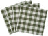 Buffalo Check Dinner Table Napkins, 4 Pack, Sage - 17" x 17" - Premium Quality Plaid Cloth Napkins are Durable, Wrinkle-Resistant, Stain Repellent...