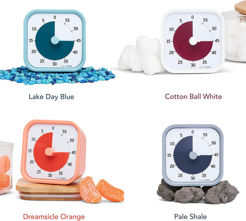 TIME TIMER Home MOD - 60 Minute Kids Visual Timer Home Edition - For Homeschool Supplies Study Tool, Timer for Kids Desk, Office Desk and Meetings...