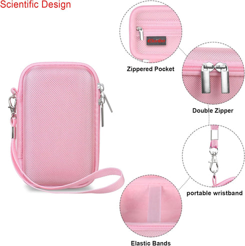Carrying Case for Makeid Label Maker Machine, Makeid L1 Portable Bluetooth Label Printer Handheld Label Printer Storage Holder Bag, Extra Mesh Poc...
