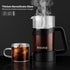 Sivaphe Small French Press 12oz Light-weight Durable High Borosilicate Carafe/Tea Maker Single Serve Coffee Press Frothed Brewer...
