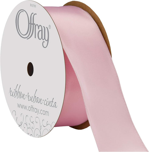 Berwick Offray 1.5" Single Face Satin Ribbon, Powder Pink, 25 Yds...
