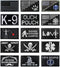 15 Pack Tactical Patches, Funny Emblem Patch Embroidery Fastener Badge Hook and Loop Applique Patches Set for Clothes Jackets Backpack Hat Vest Un...