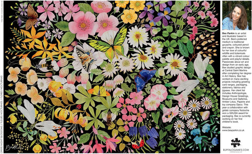 Buffalo Games - Bex Parkin - Night Blossoms - 500 Piece Jigsaw Puzzle for Adults Challenging Puzzle Perfect for Game Nights - Finished Puzzle Size...