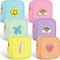 Zubebe 6 Pcs Preppy Patch Cute Makeup Bags Toiletry Bags Skincare Bag Chenille Letter Nylon Bag for Purse Small Zipper Cosmetic Makeup Pouch Prepp...