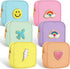 Zubebe 6 Pcs Preppy Patch Cute Makeup Bags Toiletry Bags Skincare Bag Chenille Letter Nylon Bag for Purse Small Zipper Cosmetic Makeup Pouch Prepp...