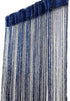 ave split Decorative Door String Curtain Wall Panel Fringe Window Room Divider Blind Divider Tassel Screen Home 100cm*200cm (Royal blue18)...