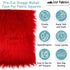 Faux Fur Fabric Squares - 10x10 Inches Pre-Cut Craft Fur Fabric - Shaggy Mohair Fabric for Costumes, Apparel, Rugs, Pillows, Decorations and More ...