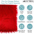 Faux Fur Fabric Squares - 14x14 Inches Pre-Cut Craft Fur Fabric - Shaggy Mohair Fabric for Costumes, Apparel, Rugs, Pillows, Decorations and More ...
