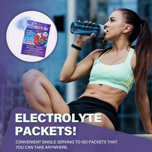 Dr. Price’s Electrolyte Mix | Sugar-Free Hydration Powder with 72+ Trace Minerals | No Sugar, Fast-Dissolving Electrolytes Powder Packets | Bluebe...