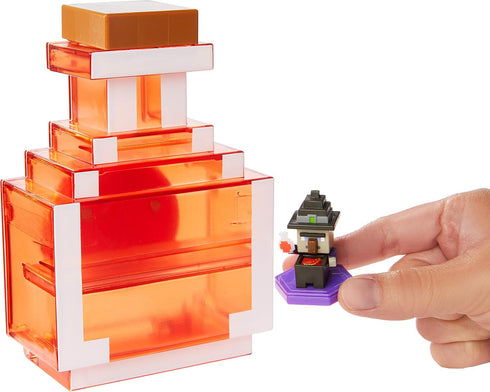 Mattel Minecraft Carry Along Potion Plus Exclusive Mini Figure, Carrying Case for Mini Figures, Based on Minecraft Video Game, Toys for Kids Age 6...