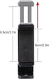 BONFOTO Universal Cell Phone Tripod Mount Adapter,Rotates Vertical and Horizontal, Adjustable with Padded Clip Fits for All Smartphones Compatible...