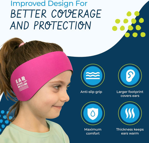 Earvolution Ear Band-It Ultra Premium Swimming Headband and Swimmers Ear Plugs Bundle - Invented by Ear, Nose, and Throat Physician - Made in USA ...