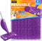 6 Pack Wet Jet Pads Refills for Swiffer WetJet, Washable Reusable Mop Pads for Hardwood Floor Cleaning, Purple(Mop is Not Included)...